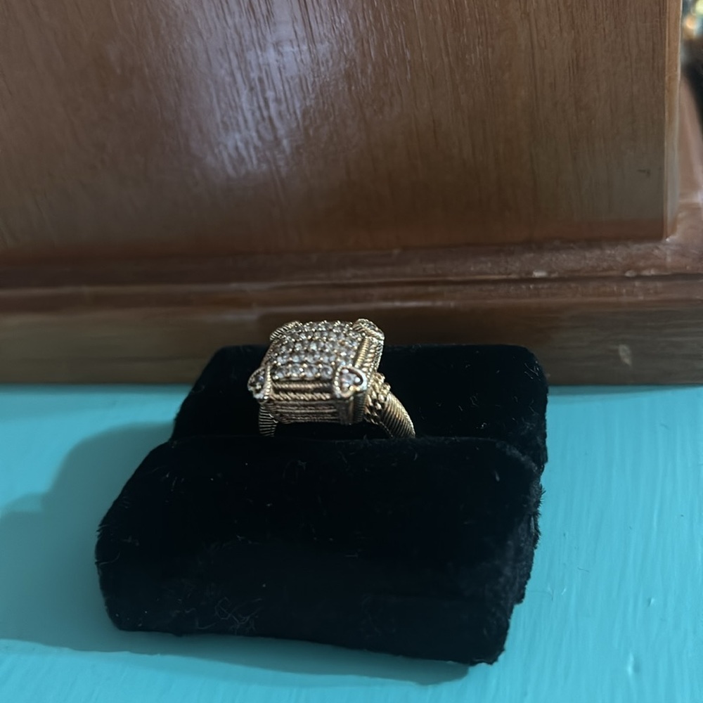 Judith Ripka gold vermeil ring